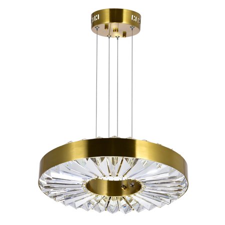 CWI LIGHTING Led Chandelier With Brass Finish 1219P16-1-625
